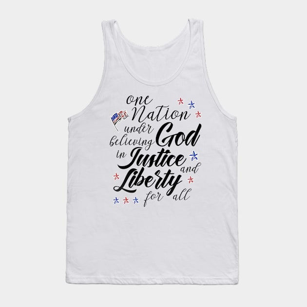 nation under believing god 4th of July outfit Tank Top by jodotodesign